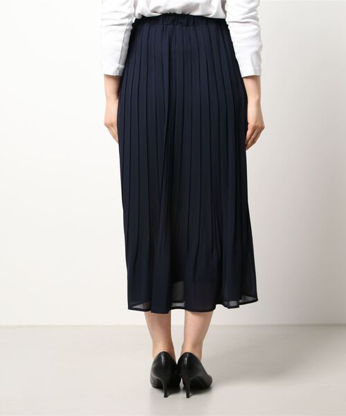 Te chichi（テチチ）の「ジョーゼットプリーツスカート（スカート・レディース・ネイビー/グレー/イエロー/グリーン・ﾌﾘ-）」の6枚目の写真