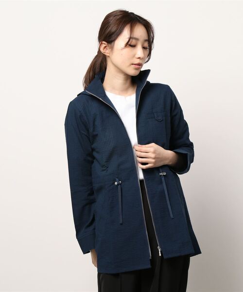 BELLUNA（ベルーナ）の「ＵＶカット綿１００％サマージャケット（その他アウター・レディース・ネイビー/ライトグレー/ストライプ/チェック・MEDIUM/LARGE/X-LARGE）」の17枚目の写真