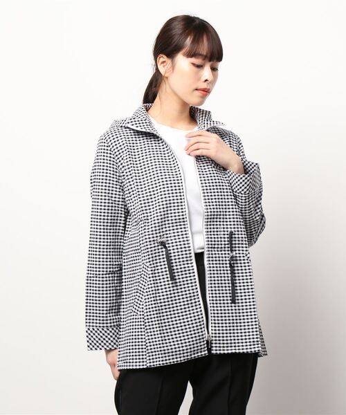 BELLUNA（ベルーナ）の「ＵＶカット綿１００％サマージャケット（その他アウター・レディース・ネイビー/ライトグレー/ストライプ/チェック・MEDIUM/LARGE/X-LARGE）」の19枚目の写真