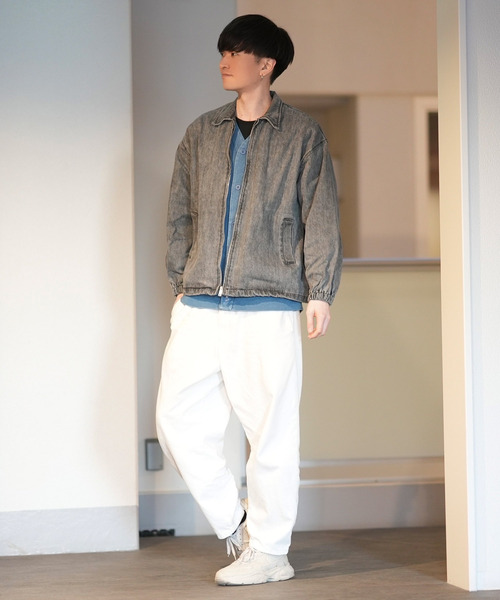 ZIP FIVE(ジップファイブ)の「【ZIP FIVE】スウィングトップオーバーデニムジャケット/Gジャン(デニムジャケット・メンズ・アイボリー/サックスブルー/ブラック・SMALL/MEDIUM/LARGE)」の5枚目の写真