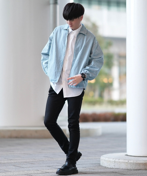 ZIP FIVE(ジップファイブ)の「【ZIP FIVE】スウィングトップオーバーデニムジャケット/Gジャン(デニムジャケット・メンズ・アイボリー/サックスブルー/ブラック・SMALL/MEDIUM/LARGE)」の10枚目の写真