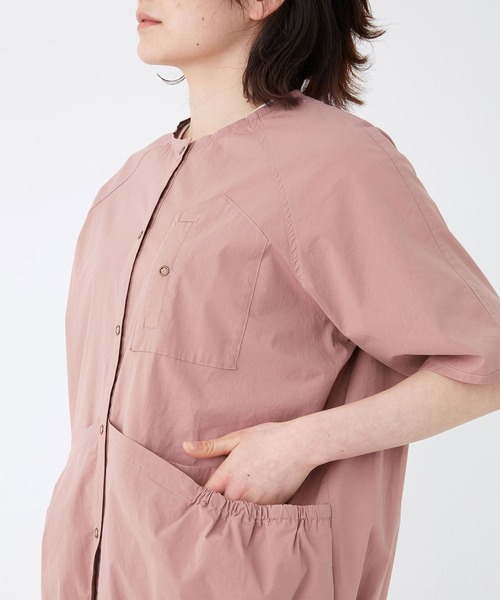 KRIFF MAYER Lady's Collection（クリフメイヤーレディースコレクション）の「5分袖シャツカーディガン（シャツ/ブラウス・レディース・ベージュ/ネイビー/カーキ/ピンク/カラフル・MEDIUM/LARGE）」の11枚目の写真