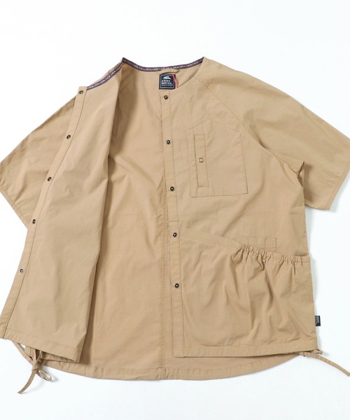 KRIFF MAYER Lady's Collection（クリフメイヤーレディースコレクション）の「5分袖シャツカーディガン（シャツ/ブラウス・レディース・ベージュ/ネイビー/カーキ/ピンク/カラフル・MEDIUM/LARGE）」の13枚目の写真