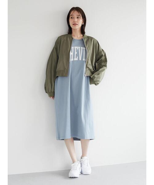 Green Parks(グリーンパークス)の「・ELENCARE DUE ショートMA-1(ブルゾン・レディース・ブラック/カーキ・FREE)」の9枚目の写真