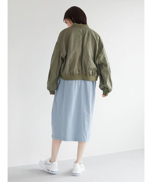 Green Parks(グリーンパークス)の「・ELENCARE DUE ショートMA-1(ブルゾン・レディース・ブラック/カーキ・FREE)」の6枚目の写真