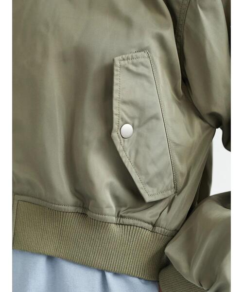 Green Parks(グリーンパークス)の「・ELENCARE DUE ショートMA-1(ブルゾン・レディース・ブラック/カーキ・FREE)」の10枚目の写真