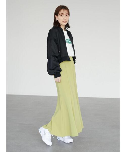 Green Parks(グリーンパークス)の「・ELENCARE DUE ショートMA-1(ブルゾン・レディース・ブラック/カーキ・FREE)」の15枚目の写真