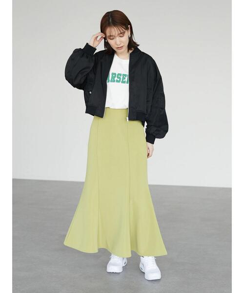 Green Parks(グリーンパークス)の「・ELENCARE DUE ショートMA-1(ブルゾン・レディース・ブラック/カーキ・FREE)」の7枚目の写真