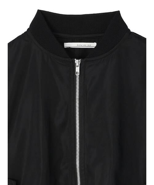 Green Parks(グリーンパークス)の「・ELENCARE DUE ショートMA-1(ブルゾン・レディース・ブラック/カーキ・FREE)」の11枚目の写真