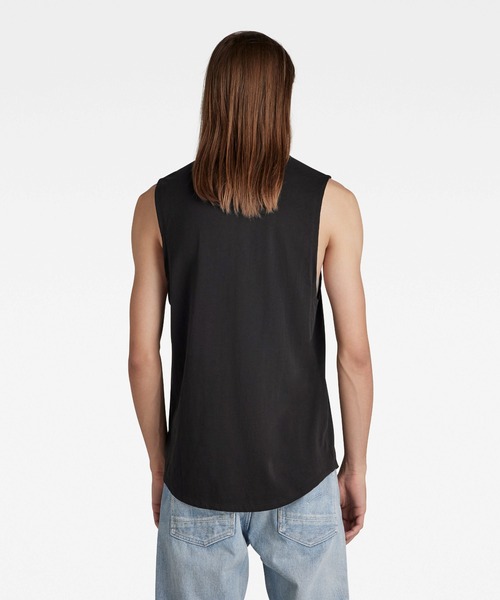 G-STAR（ジースター）の「LASH TANK TOP/タンクトップ/ノースリーブ（タンクトップ・メンズ・ホワイト/ダークブラック・SMALL/MEDIUM/LARGE）」の8枚目の写真