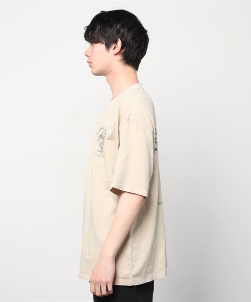 SITRY(シトリー)の「oversize pigment T-shirt/オーバーサイズ ピグメント加工 Tシャツ(Tシャツ/カットソー・メンズ・ホワイト/チャコールグレー/グレー系その他/チャコール/グリーン/ベージュ/ネイビー・M/L)」の8枚目の写真