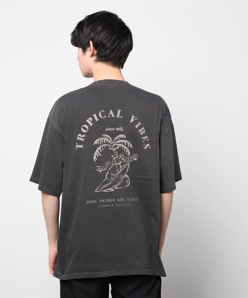 SITRY(シトリー)の「oversize pigment T-shirt/オーバーサイズ ピグメント加工 Tシャツ(Tシャツ/カットソー・メンズ・ホワイト/チャコールグレー/グレー系その他/チャコール/グリーン/ベージュ/ネイビー・M/L)」の11枚目の写真