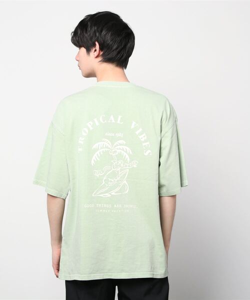 SITRY(シトリー)の「oversize pigment T-shirt/オーバーサイズ ピグメント加工 Tシャツ(Tシャツ/カットソー・メンズ・ホワイト/チャコールグレー/グレー系その他/チャコール/グリーン/ベージュ/ネイビー・M/L)」の15枚目の写真