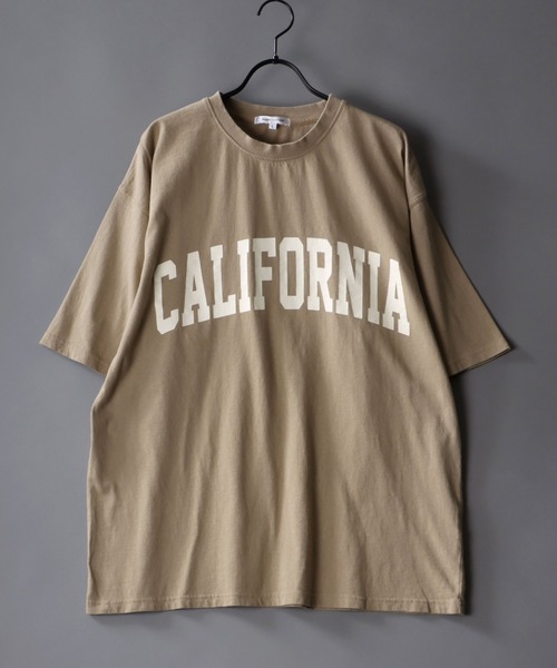 SITRY(シトリー)の「oversize pigment T-shirt/オーバーサイズ ピグメント加工 Tシャツ(Tシャツ/カットソー・メンズ・ホワイト/チャコールグレー/グレー系その他/チャコール/グリーン/ベージュ/ネイビー・M/L)」の1枚目の写真