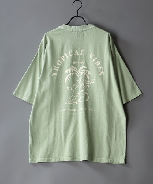 SITRY(シトリー)の「oversize pigment T-shirt/オーバーサイズ ピグメント加工 Tシャツ(Tシャツ/カットソー・メンズ・ホワイト/チャコールグレー/グレー系その他/チャコール/グリーン/ベージュ/ネイビー・M/L)」の6枚目の写真