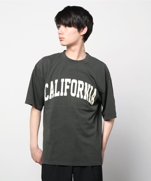 SITRY(シトリー)の「oversize pigment T-shirt/オーバーサイズ ピグメント加工 Tシャツ(Tシャツ/カットソー・メンズ・ホワイト/チャコールグレー/グレー系その他/チャコール/グリーン/ベージュ/ネイビー・M/L)」の21枚目の写真