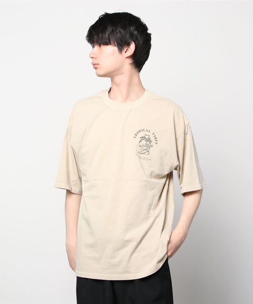 SITRY(シトリー)の「oversize pigment T-shirt/オーバーサイズ ピグメント加工 Tシャツ(Tシャツ/カットソー・メンズ・ホワイト/チャコールグレー/グレー系その他/チャコール/グリーン/ベージュ/ネイビー・M/L)」の20枚目の写真