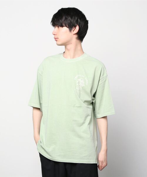 SITRY(シトリー)の「oversize pigment T-shirt/オーバーサイズ ピグメント加工 Tシャツ(Tシャツ/カットソー・メンズ・ホワイト/チャコールグレー/グレー系その他/チャコール/グリーン/ベージュ/ネイビー・M/L)」の17枚目の写真