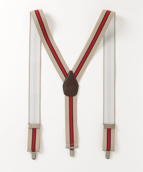 GEVAERT(ゲバルト)の「GEVAERT 35mmY型センターレッドラインサスペンダー(サスペンダー・メンズ・ライトベージュ・FREE)」の2枚目の写真