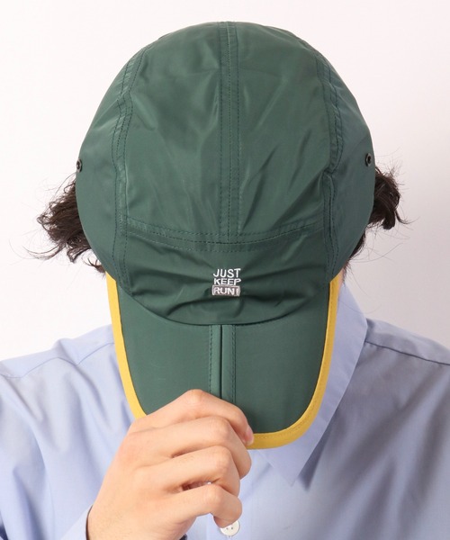TESTIFY（テスティファイ）の「TESTIFY 折りたたみランニングキャップ/Fold Visor Cap（キャップ・メンズ・ブラック/ベージュ/グリーン・FREE）」の11枚目の写真