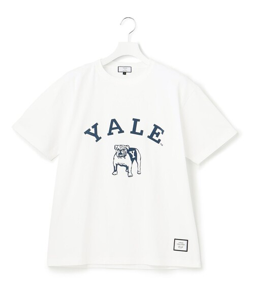J.PRESS YORK STREET（ジェイプレスヨークストリート）の「【UNISEX】YALE × J.PRESS YORK STREET コラボTシャツ（Tシャツ/カットソー・メンズ・ホワイト系/ライトグレー系/ネイビー系・SMALL/MEDIUM/LARGE）」の3枚目の写真