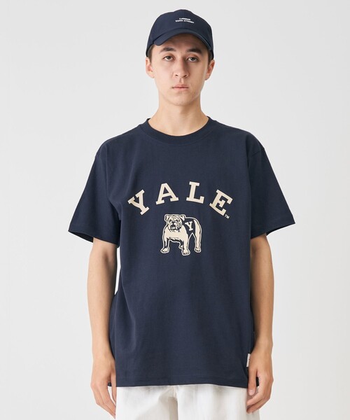 J.PRESS YORK STREET（ジェイプレスヨークストリート）の「【UNISEX】YALE × J.PRESS YORK STREET コラボTシャツ（Tシャツ/カットソー・メンズ・ホワイト系/ライトグレー系/ネイビー系・SMALL/MEDIUM/LARGE）」の2枚目の写真