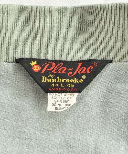 VINTAGE（ヴィンテージ）の「【ヴィンテージ古着】Pla Jac アメリカ製 ナイロンスタジャン 刺繍（スタジャン・メンズ・グレー・LARGE）」の3枚目の写真