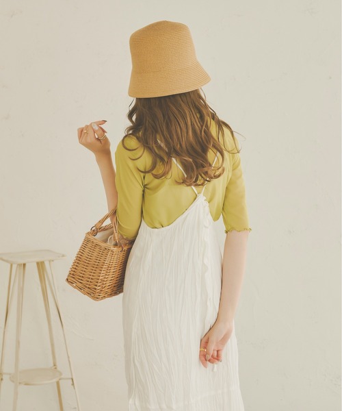 Ambre Neige（アンブルネージュ）の「ベル型バケットハット／【WEB/EC限定商品】（ハット・レディース・ベージュ/アイボリー・FREE）」の6枚目の写真