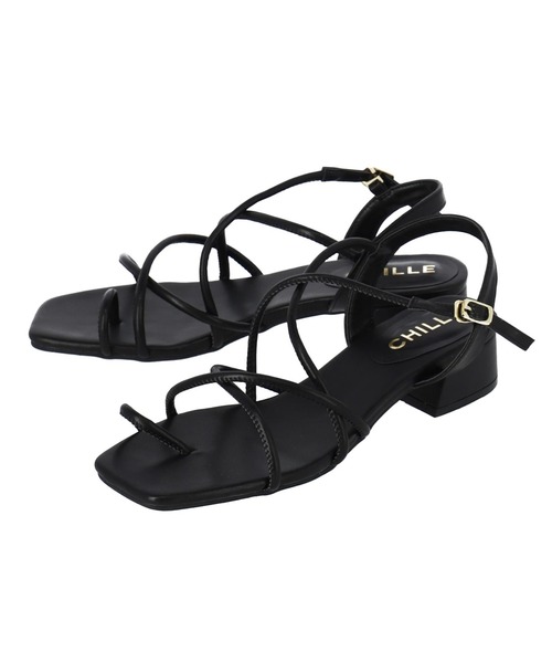 CHILLE（チル）の「スクエアトゥコードサンダル（サンダル・レディース・ライトベージュ/ブラック/パープル・LL/S/M/L）」の10枚目の写真