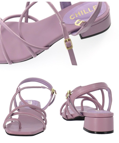 CHILLE（チル）の「スクエアトゥコードサンダル（サンダル・レディース・ライトベージュ/ブラック/パープル・LL/S/M/L）」の7枚目の写真