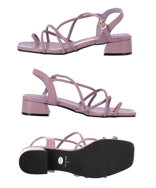 CHILLE（チル）の「スクエアトゥコードサンダル（サンダル・レディース・ライトベージュ/ブラック/パープル・LL/S/M/L）」の6枚目の写真