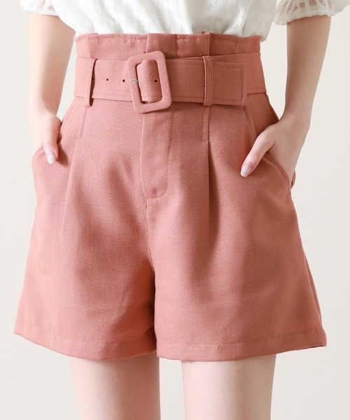 Cheek(チーク)の「【サイズ展開あり】ベルト付きタックショートパンツ(その他パンツ・レディース・ネイビー/カーキ/オレンジ・SMALL/MEDIUM)」の13枚目の写真