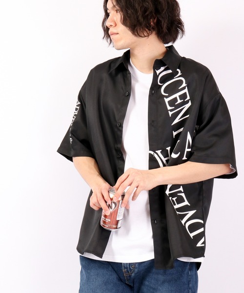 シャツ/ブラウス(半袖/袖なし) DEUXIEME CLASSE - YONFA toromi shirt セール】とろみガールズフォト半袖ルーズシャツ（シャツ