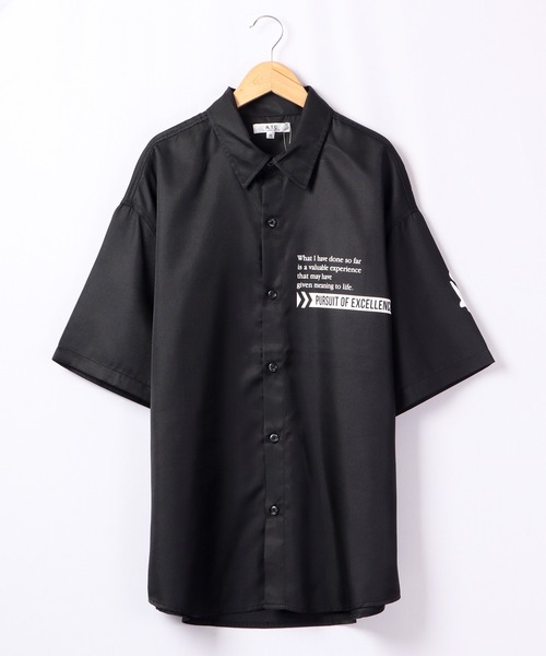 シャツ/ブラウス(半袖/袖なし) DEUXIEME CLASSE - YONFA toromi shirt セール】とろみガールズフォト半袖ルーズシャツ（シャツ