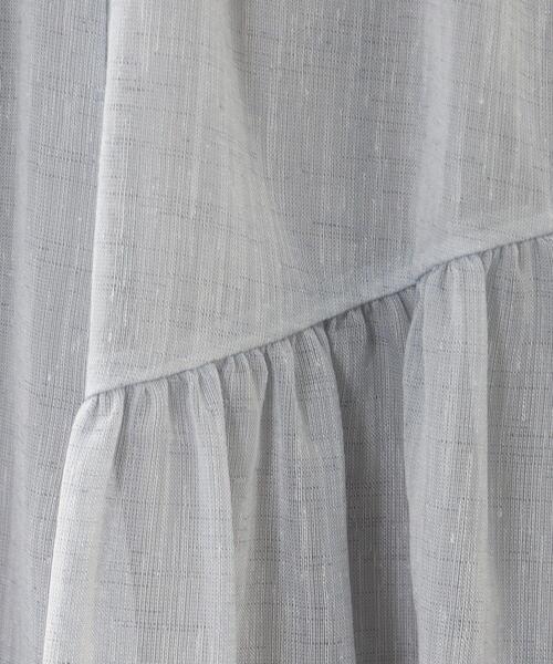 couture brooch（クチュールブローチ）の「◆洗える/リネンライク/セットアップ可能　ティアードスカート（スカート・レディース・グレー/サックスブルー/ブラウン系その他・40/38/42/36）」の18枚目の写真