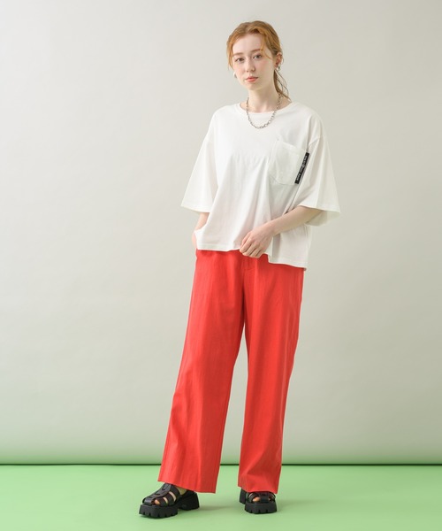 TRANOI(トラノイ)の「TRANOI. タイガーワイドTシャツ(Tシャツ/カットソー・レディース・ブラック/ホワイト・FREE)」の11枚目の写真