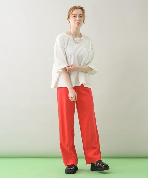 TRANOI(トラノイ)の「TRANOI. タイガーワイドTシャツ(Tシャツ/カットソー・レディース・ブラック/ホワイト・FREE)」の12枚目の写真