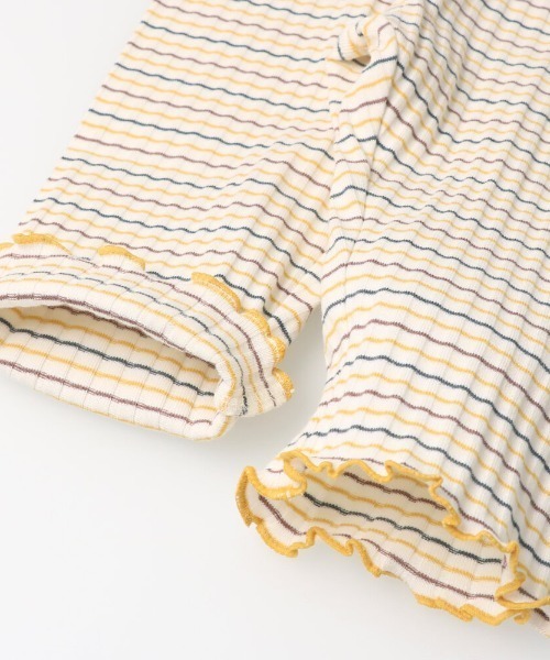 Will Mery（ウイルメリィ）の「マルチボーダーレギンス（その他パンツ・キッズ・オフホワイト・120/95/110/130/80）」の4枚目の写真