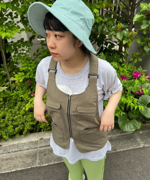 DuKKah(デュカ)の「Dukkah/【低身長向け】フィッシングベスト(ベスト・レディース・カーキ/ホワイト/ブラック・FREE)」の3枚目の写真