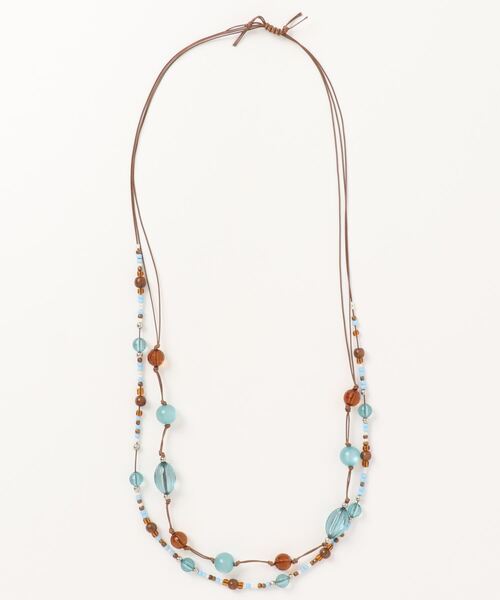 チチカカ（チチカカ）の「2連ボールネックレス（ネックレス・レディース・ホワイト/ブルー・FREE）」の12枚目の写真