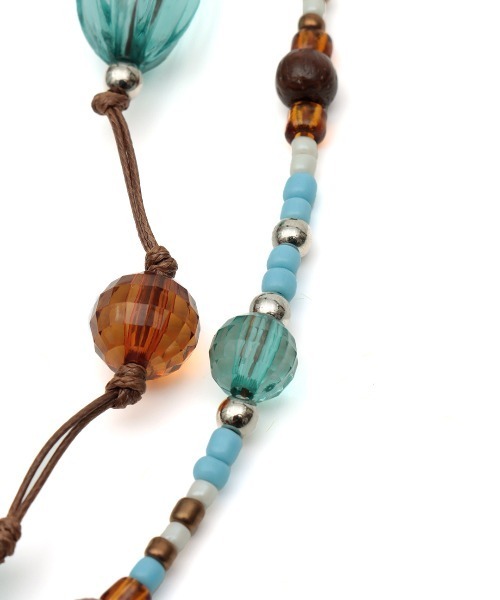 チチカカ（チチカカ）の「2連ボールネックレス（ネックレス・レディース・ホワイト/ブルー・FREE）」の8枚目の写真