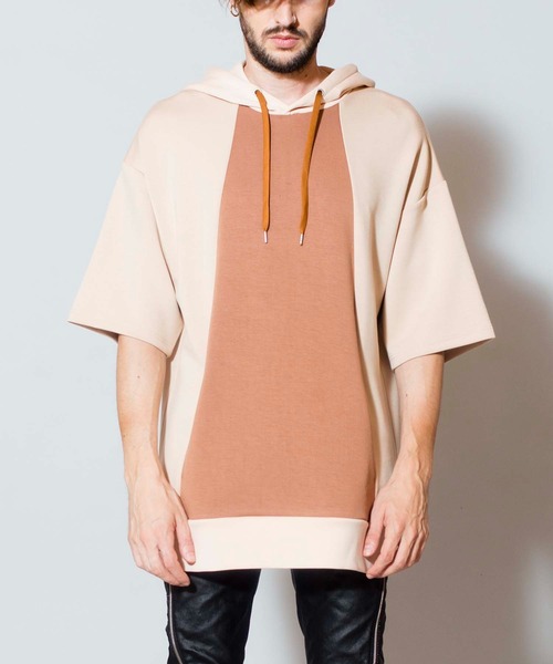 NO ID.（ノーアイディ）の「【NO ID.】Bonding Big Parka / ボンディング ビッグ パーカ（パーカー・メンズ・ブラック/サックスブルー/グリーン/ライトブラウン・ONE SIZE）」の5枚目の写真