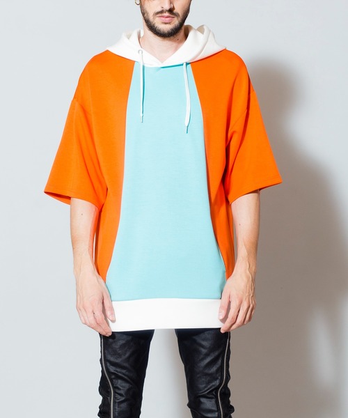 NO ID.（ノーアイディ）の「【NO ID.】Bonding Big Parka / ボンディング ビッグ パーカ（パーカー・メンズ・ブラック/サックスブルー/グリーン/ライトブラウン・ONE SIZE）」の7枚目の写真