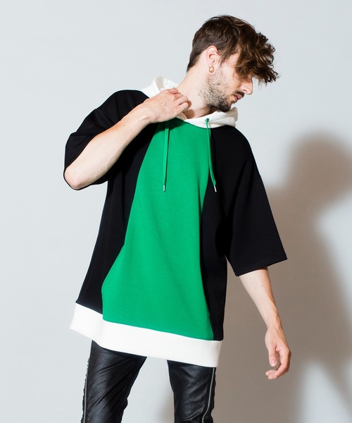 NO ID.（ノーアイディ）の「【NO ID.】Bonding Big Parka / ボンディング ビッグ パーカ（パーカー・メンズ・ブラック/サックスブルー/グリーン/ライトブラウン・ONE SIZE）」の16枚目の写真