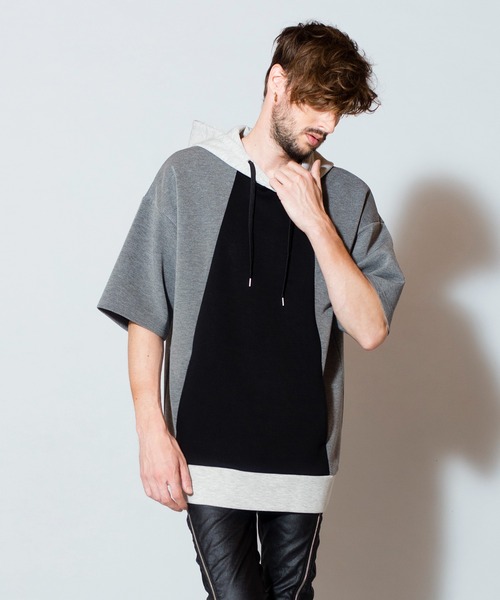 NO ID.（ノーアイディ）の「【NO ID.】Bonding Big Parka / ボンディング ビッグ パーカ（パーカー・メンズ・ブラック/サックスブルー/グリーン/ライトブラウン・ONE SIZE）」の18枚目の写真