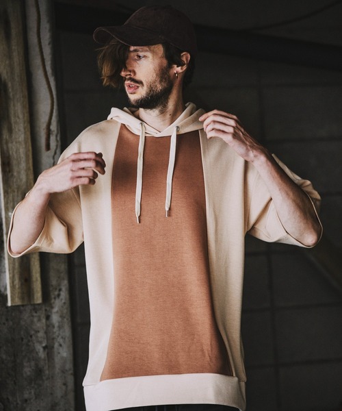 NO ID.（ノーアイディ）の「【NO ID.】Bonding Big Parka / ボンディング ビッグ パーカ（パーカー・メンズ・ブラック/サックスブルー/グリーン/ライトブラウン・ONE SIZE）」の19枚目の写真