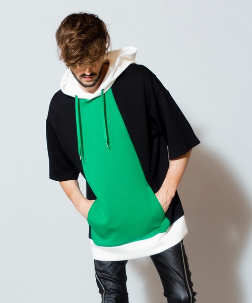 NO ID.（ノーアイディ）の「【NO ID.】Bonding Big Parka / ボンディング ビッグ パーカ（パーカー・メンズ・ブラック/サックスブルー/グリーン/ライトブラウン・ONE SIZE）」の20枚目の写真