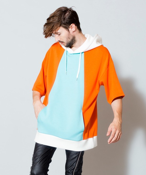 NO ID.（ノーアイディ）の「【NO ID.】Bonding Big Parka / ボンディング ビッグ パーカ（パーカー・メンズ・ブラック/サックスブルー/グリーン/ライトブラウン・ONE SIZE）」の21枚目の写真