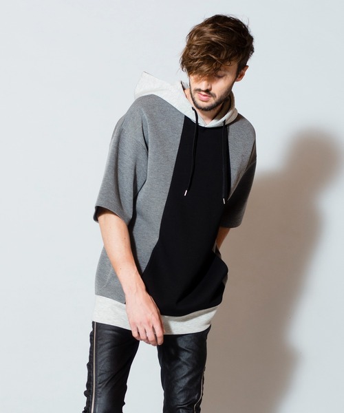 NO ID.（ノーアイディ）の「【NO ID.】Bonding Big Parka / ボンディング ビッグ パーカ（パーカー・メンズ・ブラック/サックスブルー/グリーン/ライトブラウン・ONE SIZE）」の22枚目の写真