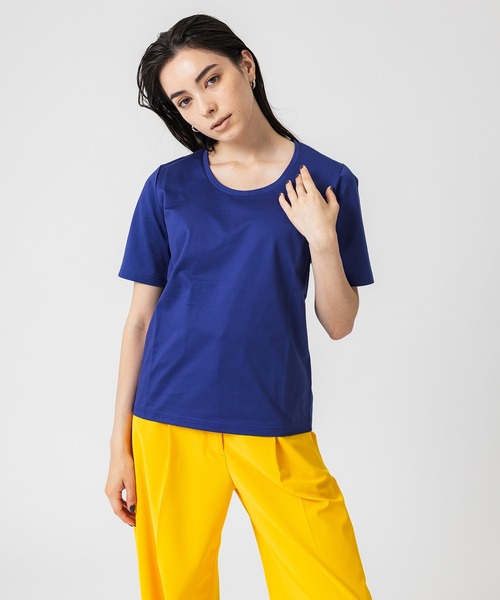 UNITED TOKYO(ユナイテッドトウキョウ)の「UネックTシャツ(Tシャツ/カットソー・レディース・パープル/ブラック/ホワイト・FREE)」の16枚目の写真